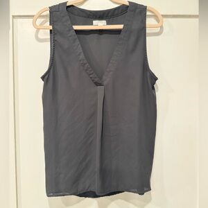 14th & Union Black V-Neck Blouse